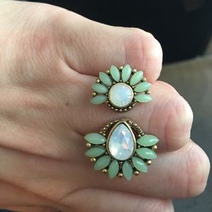 Mint Green Gold Ring